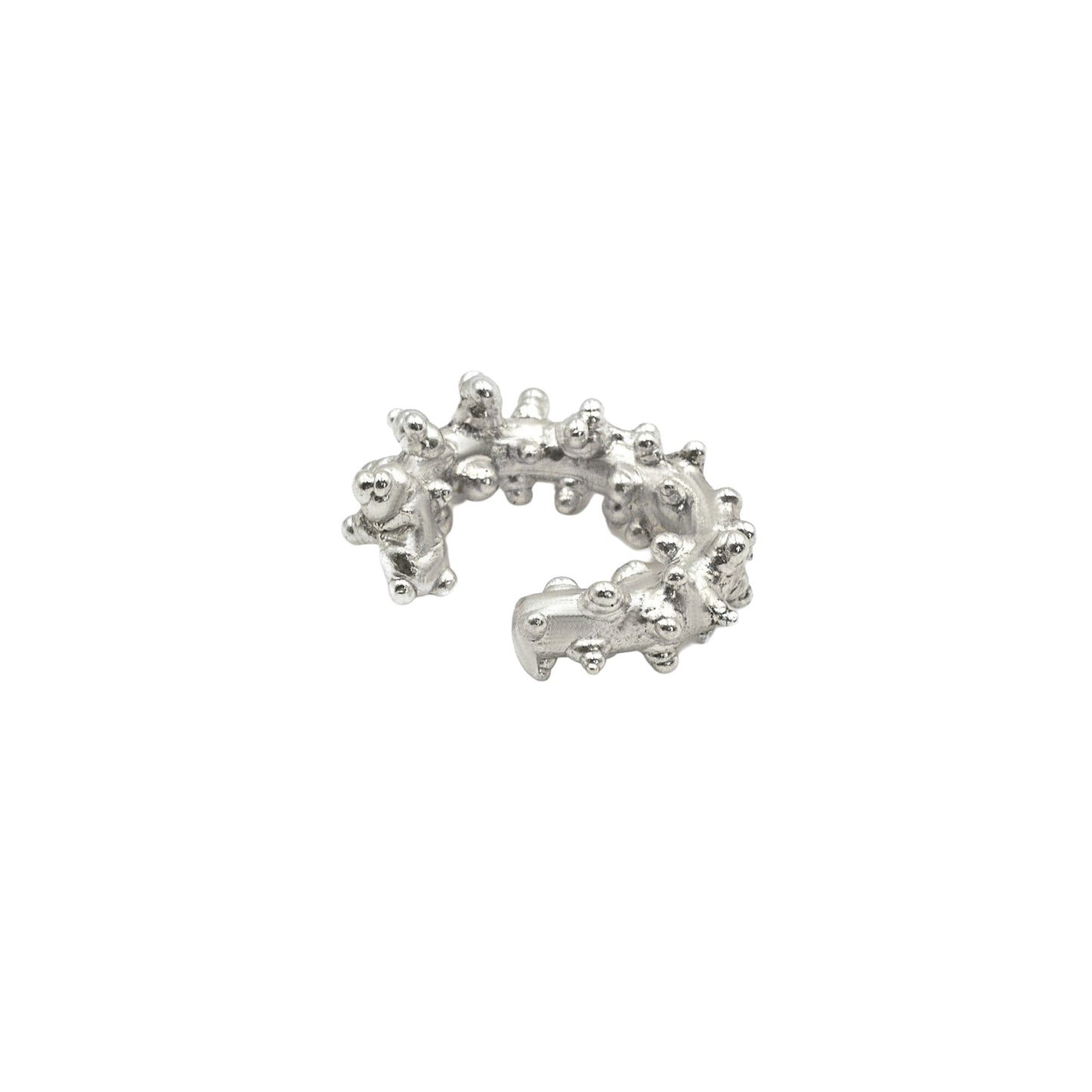 CSST01 // Pendiente de plata brillante con burbujas