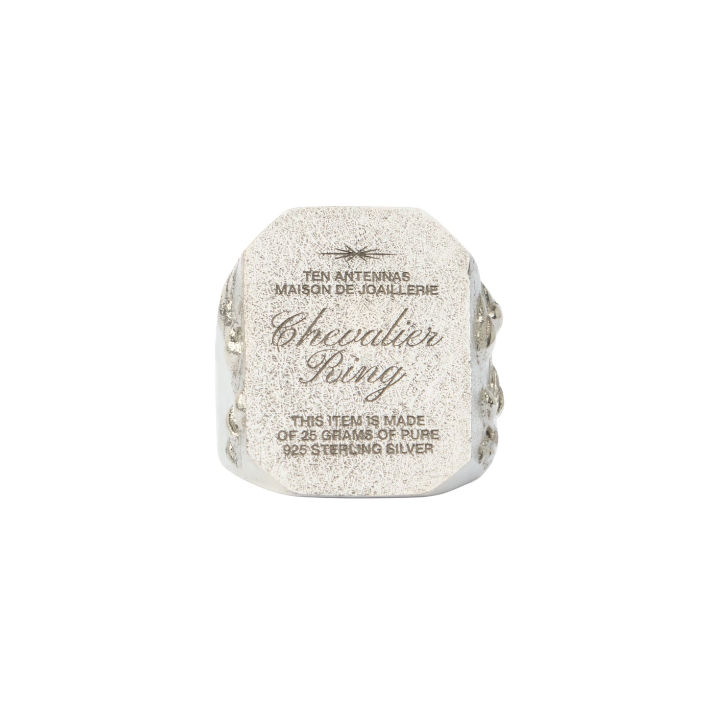 CR1 // Chevalier Ring #1 Giant Chunky Silver Signet Ring With Engraving