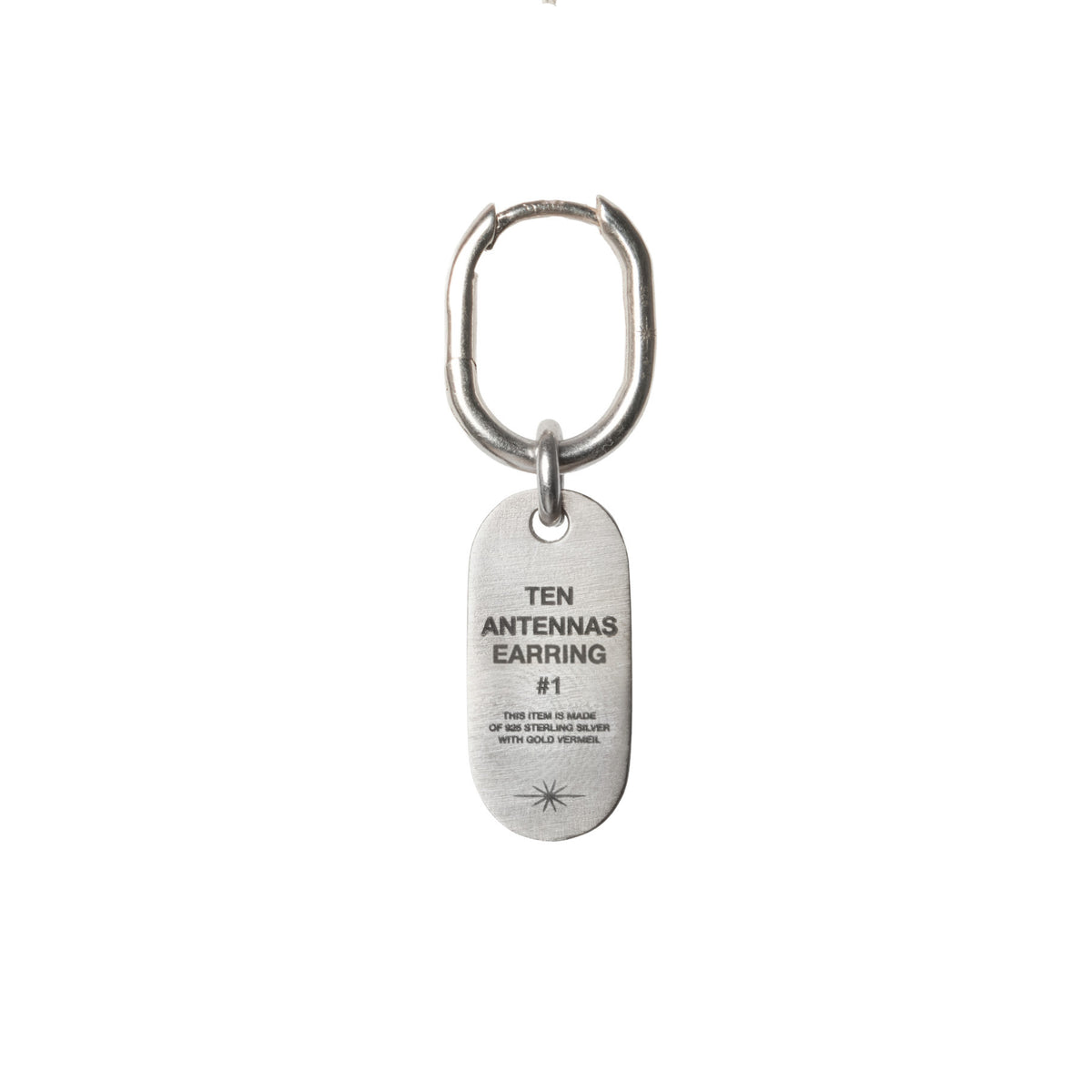 Token earring Silver