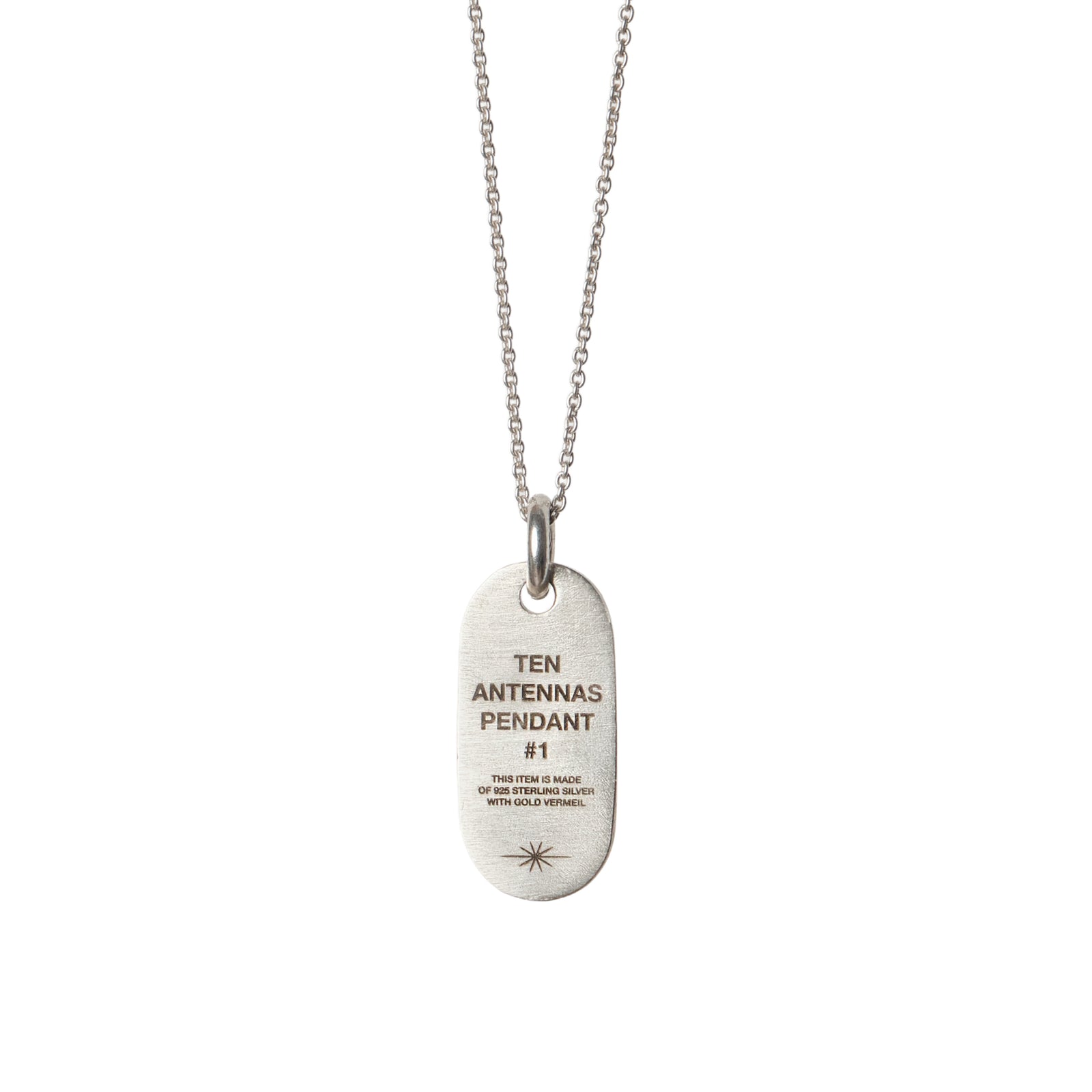 Token Pendant — Silver, minimal engraved pendant