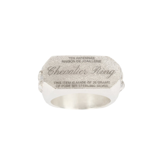 CR2 // Chevalier Ring #2 Giant Chunky Silver Signet Ring With Engraving