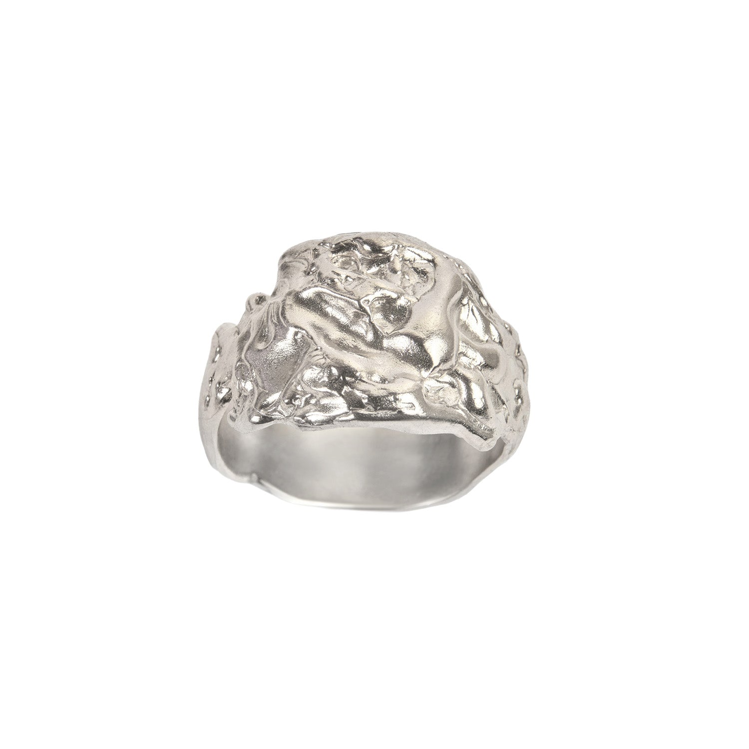 Solid Molten Ring — Sterling silver