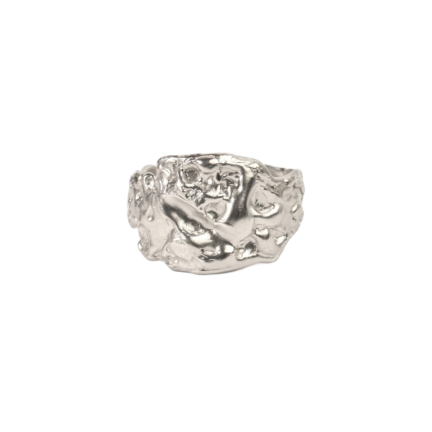 Solid Molten Ring — Sterling silver