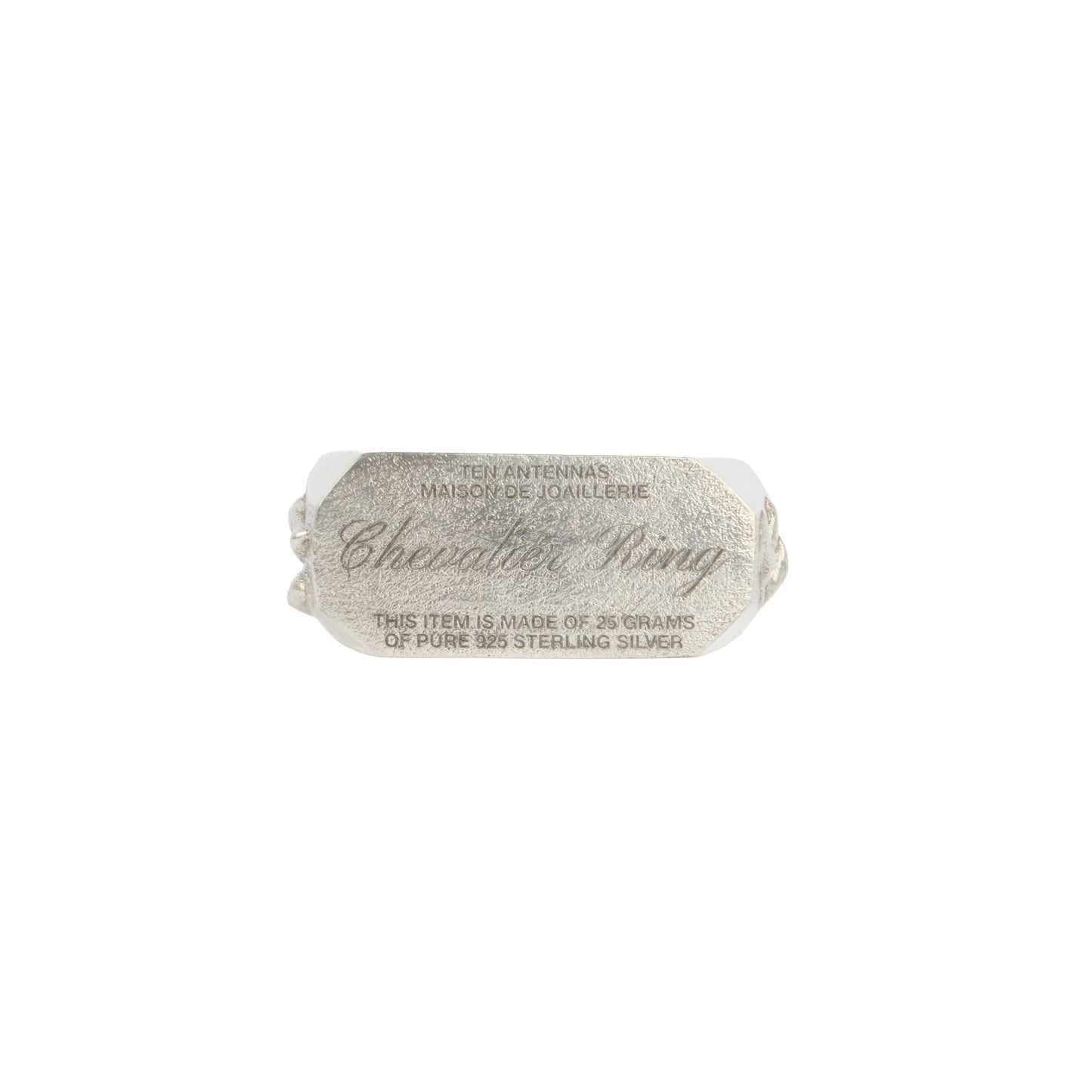 CR2 // Chevalier Ring #2 Giant Chunky Silver Signet Ring With Engraving
