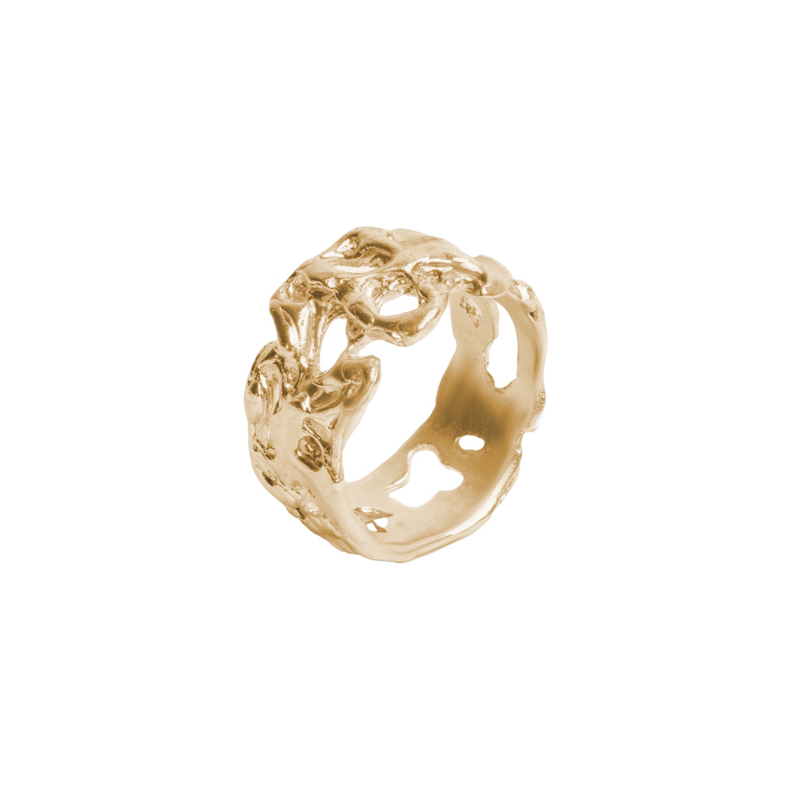 Molten Carvé Ring — Gold plated silver