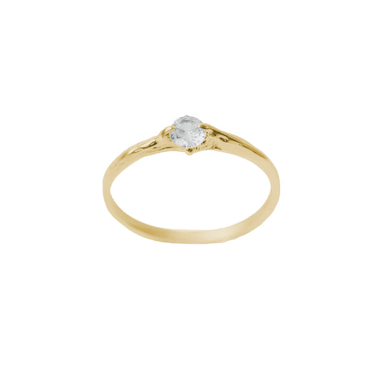 RWE04 // Classic engagement ring with tentacles