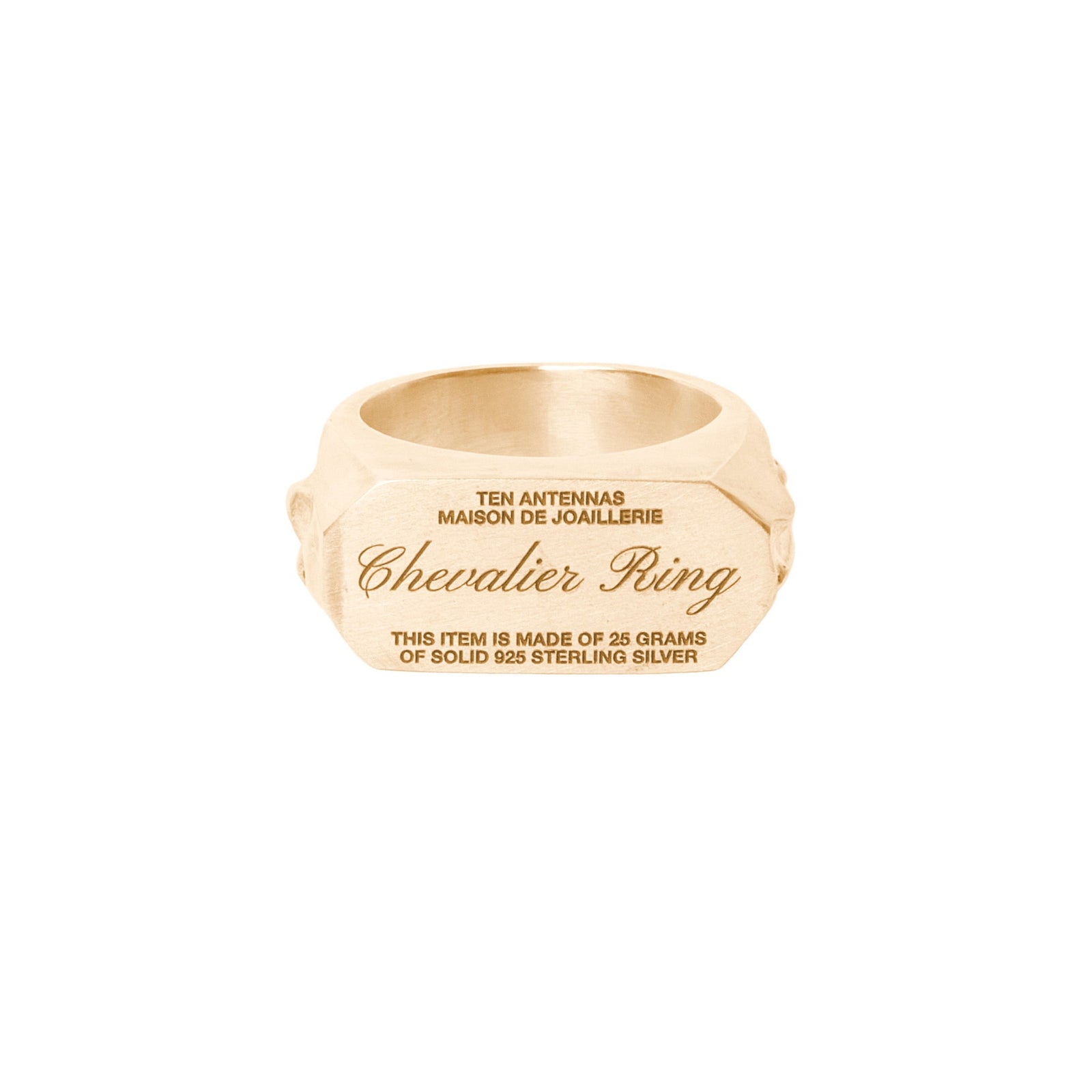 Chevalier Ring #2 — Gold Plated Silver
