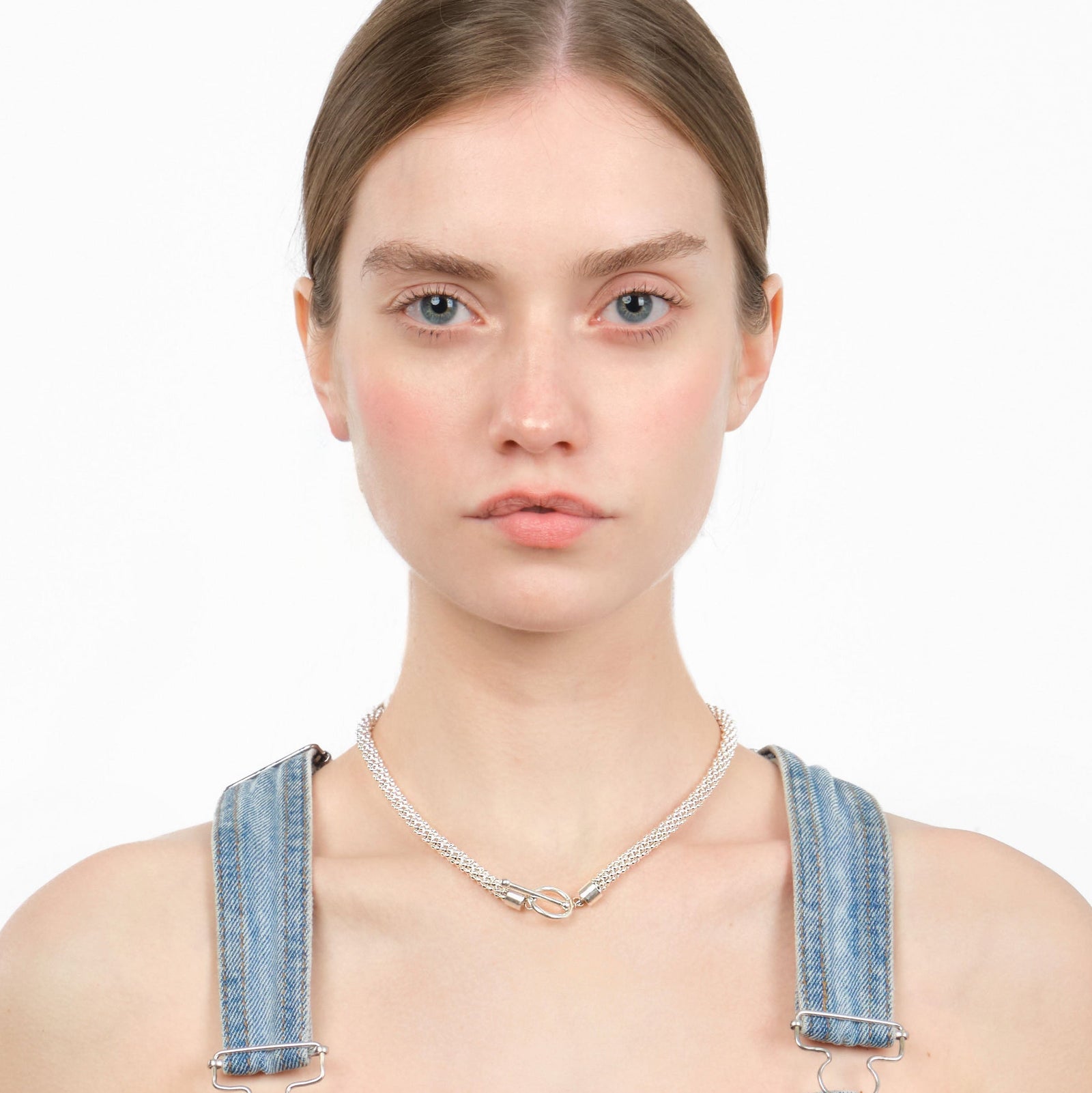 Spaghetti Necklace — textured sterling silver chain necklace, unisex