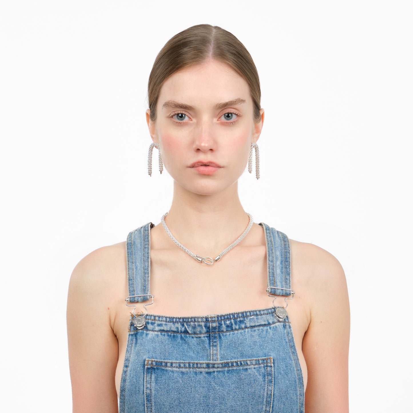 ESST06 // Spaghetti Silver Earrings