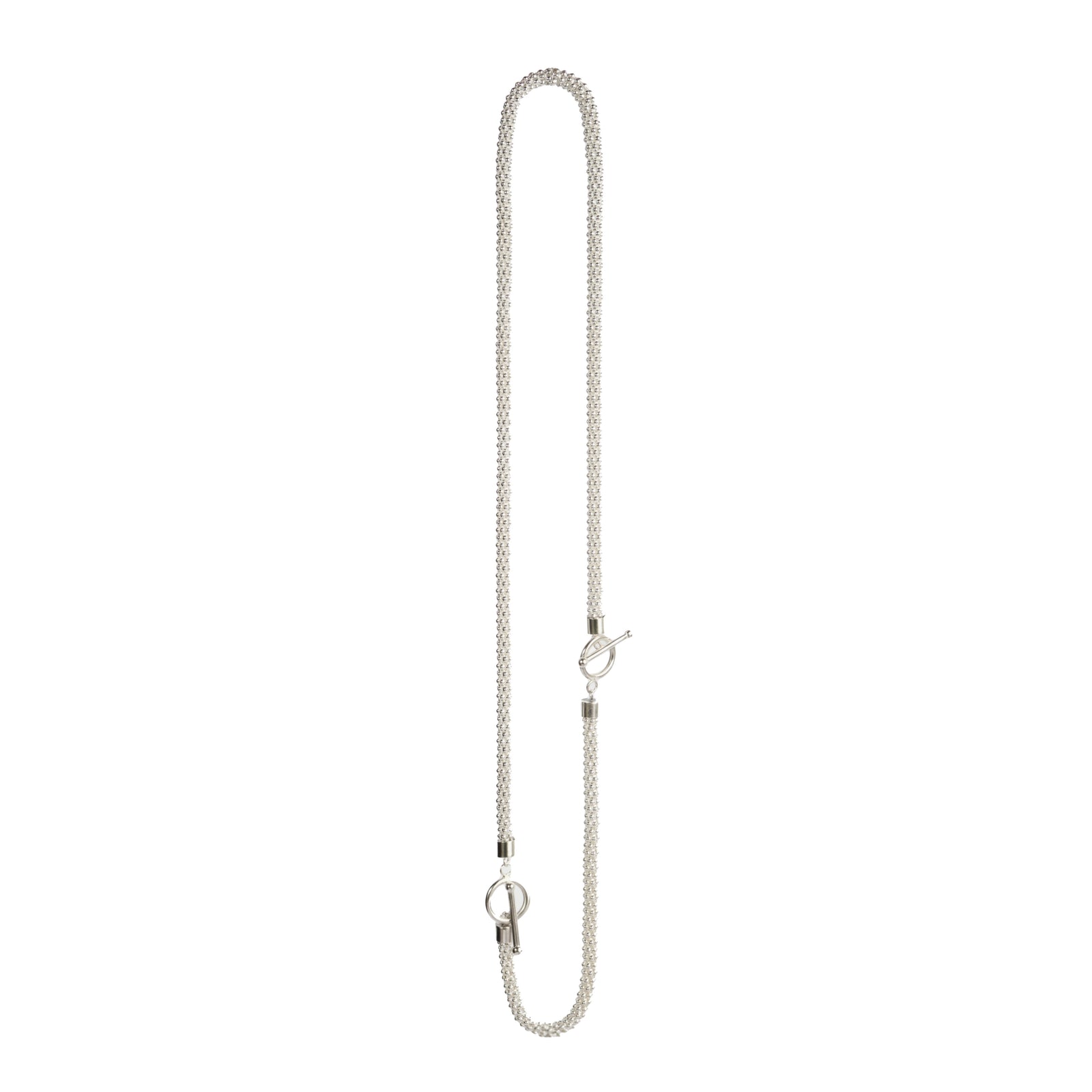 Spaghetti Duo Chain Set — modular sterling silver necklace and bracelet, unisex