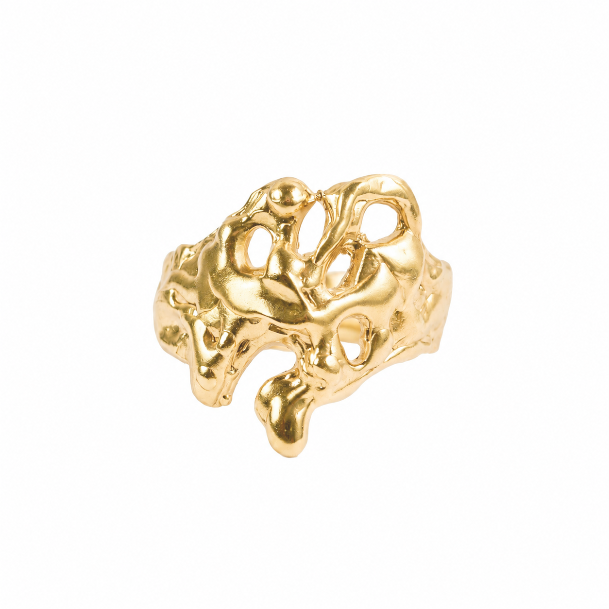 L’Organique Ring — Gold Plated Silver