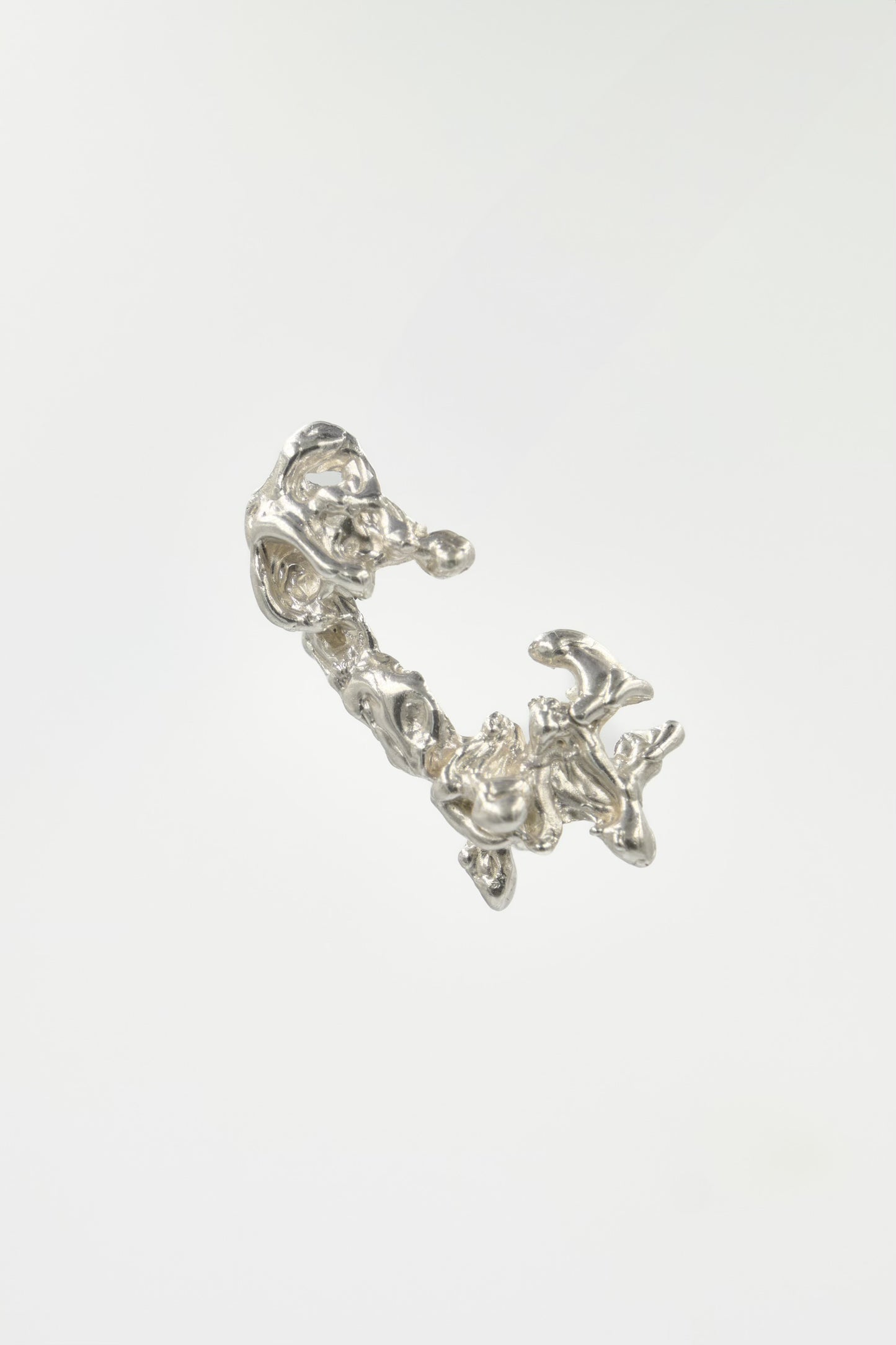 CSSE01 // Silver Hybrid Melting Ear Cuff / Earring