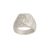 Solid Square Signet Ring Silver