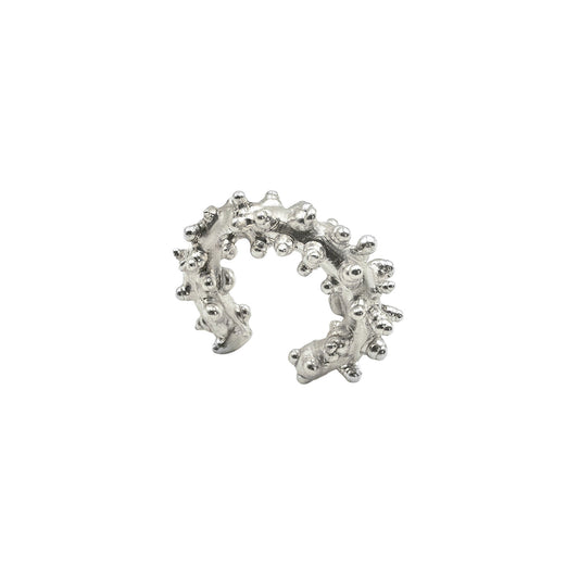 CSST01 // Pendiente de plata brillante con burbujas