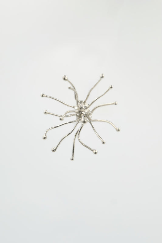 ESST05 // Silver Seaweed Earring