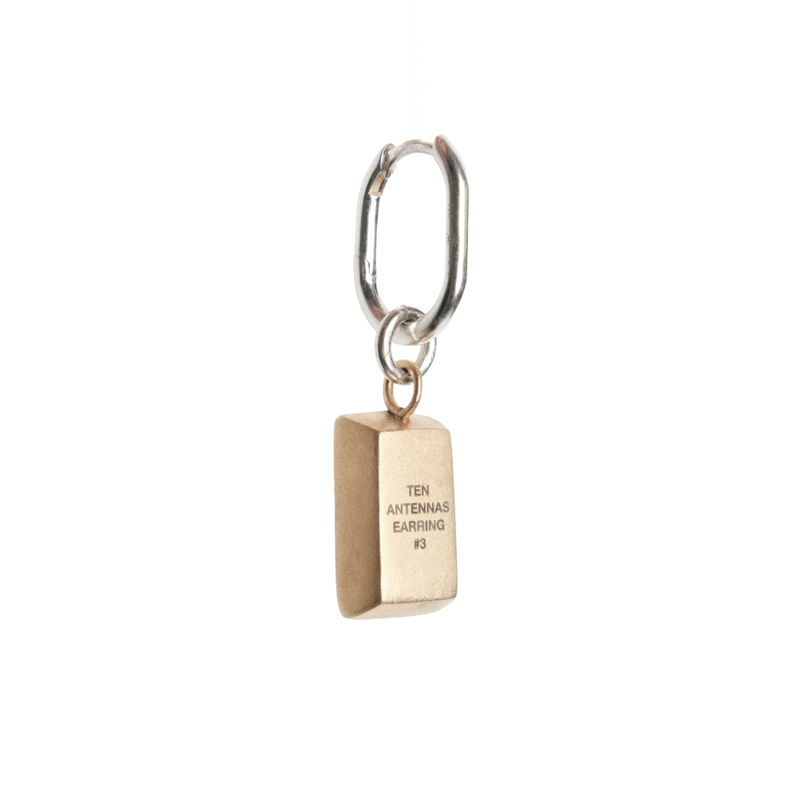 Chevalier Earrings #3 — Gold Plated Silver, engraved statement earrings
