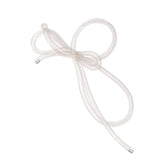 Bow Lumière Earring — Silver, bow formed from ultra-thin chain