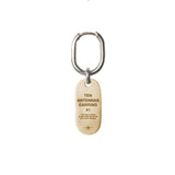 Token earring — Gold Plated Silver