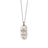 Token Pendant — Silver, minimal engraved pendant