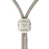 Chevalier Bolo Tie #1 — Silver, engraved signet bolo tie