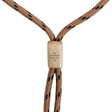 Chevalier Bolo Tie #3 — Gold Plated Silver, engraved gold bar bolo tie