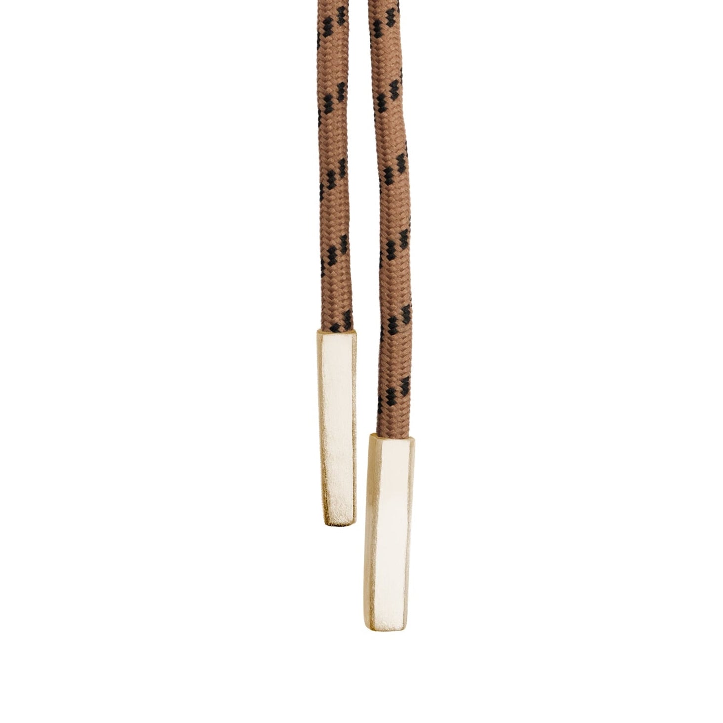 Chevalier Bolo Tie #3 — Gold Plated Silver, engraved gold bar bolo tie