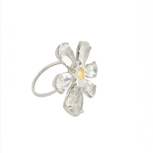 Crystal Fleur Ring