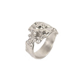 Solid Molten Ring — Sterling silver