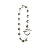Boules Métalliques Bracelet — sterling silver ball chain bracelet, unisex