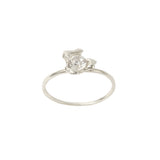Fleurlette Ring — Silver, delicate flower ring with zirconia