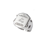 Chevalier Toe Ring — Silver, engraved sterling silver toe ring