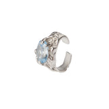 Tentacule Cuff — Silver, Sky Blue zirconia