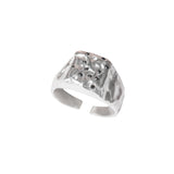 À Points Toe Ring — Silver, engraved sterling silver toe ring