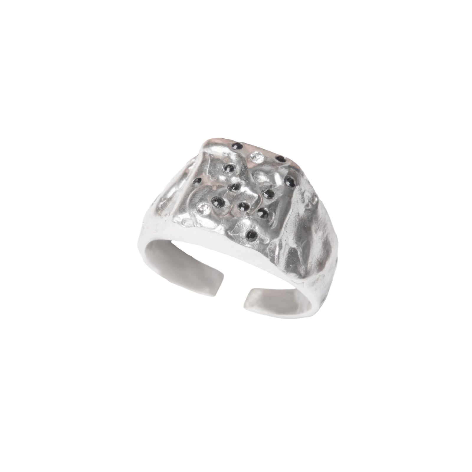 À Points Toe Ring — Silver, engraved sterling silver toe ring