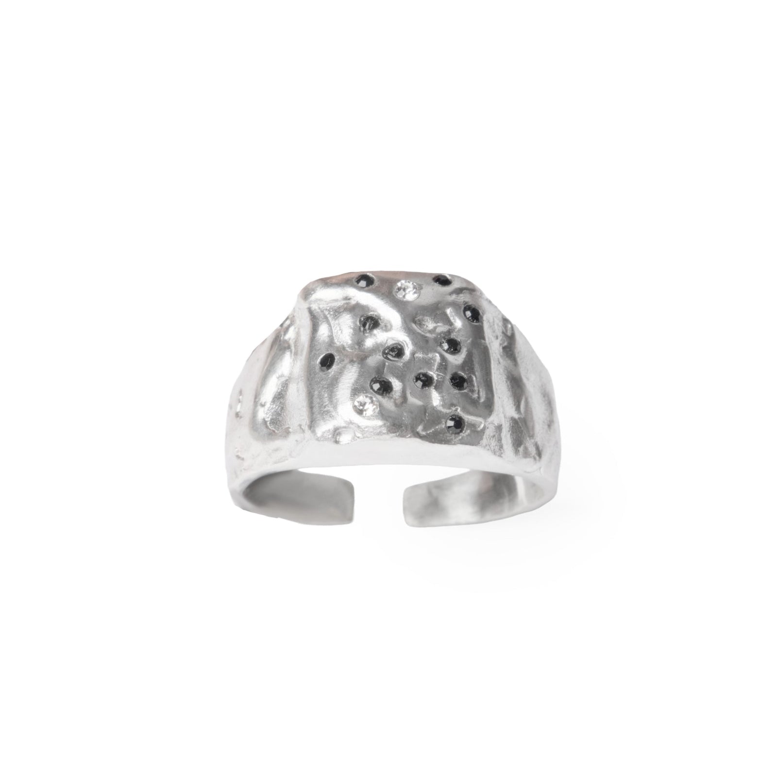 À Points Toe Ring — Silver, engraved sterling silver toe ring