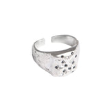 À Points Toe Ring — Silver, engraved sterling silver toe ring