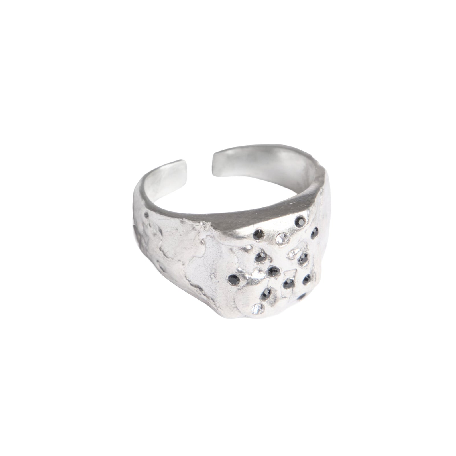 À Points Toe Ring — Silver, engraved sterling silver toe ring