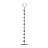 Boules Métalliques Mono Earring — Silver, ball chain mono earring