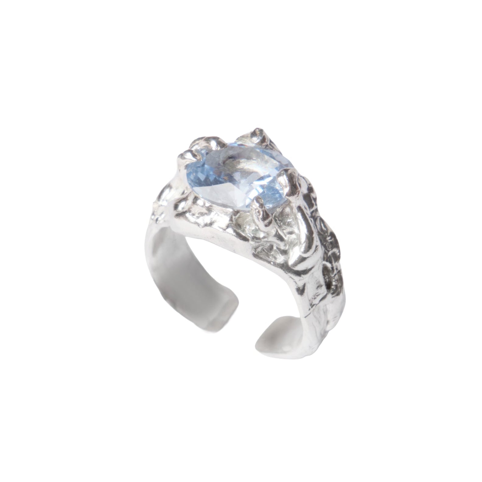 Tentacule Toe Ring — Silver, sculptural sterling silver toe ring