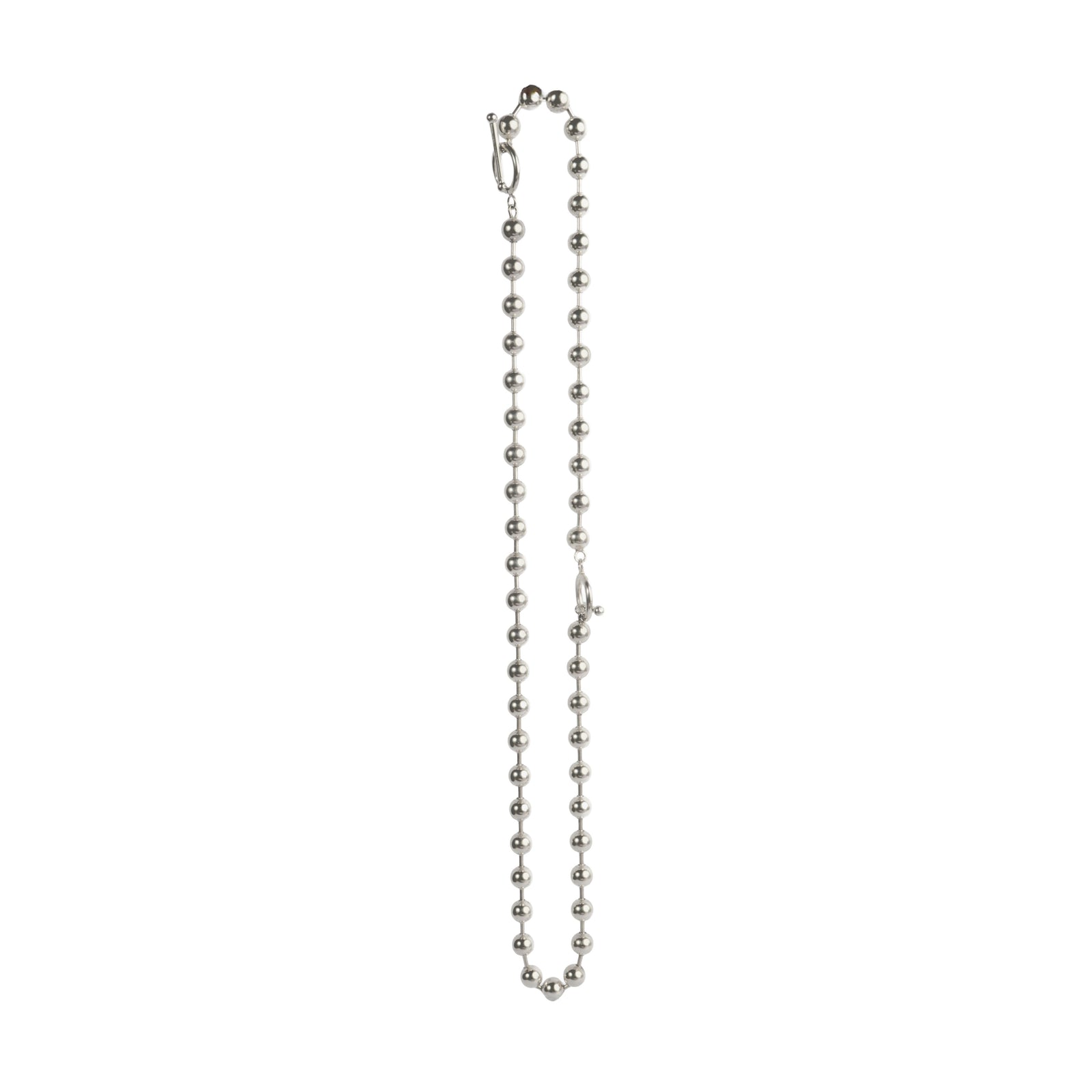 Boules Métalliques Duo Chain Set — modular sterling silver necklace and bracelet, unisex