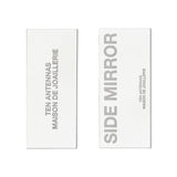 Le Miroir Earring — oversized mirror earring in sterling silver, Jardin Brut SS26