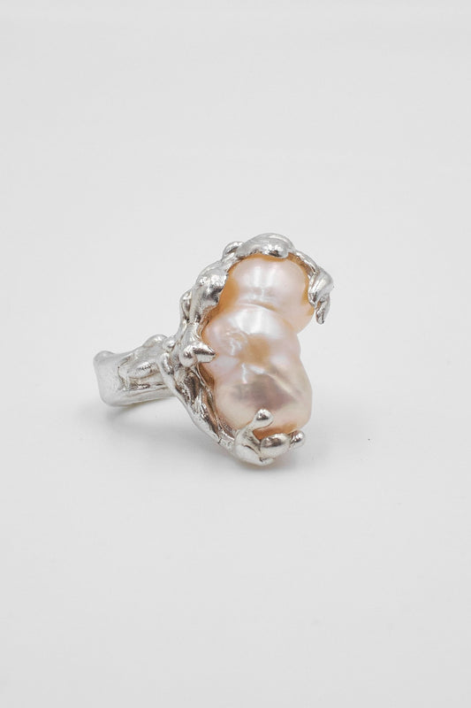 CSP10 // Ear cuff with natural pearl and tentacles