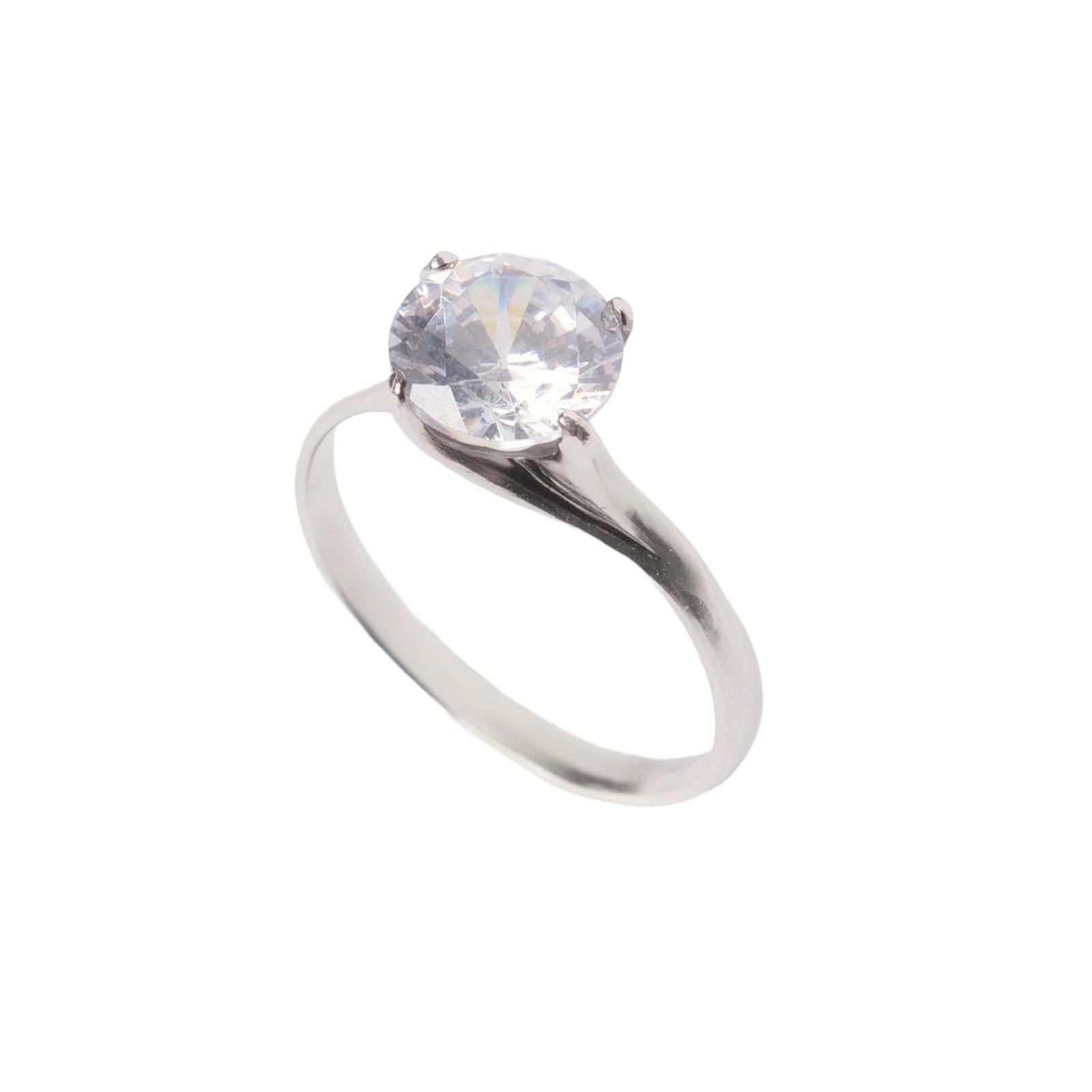 Between Us Ring — Silver, alternative engagement ring with micro-asymmetry