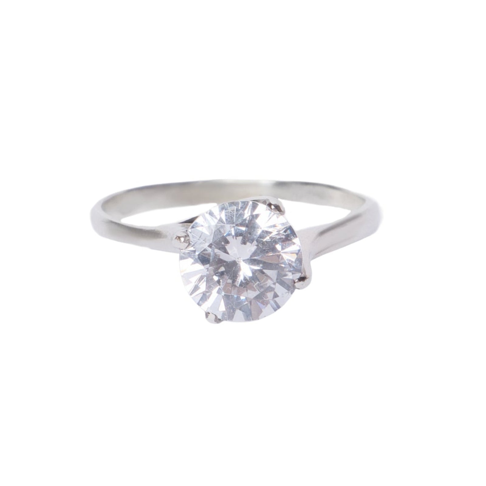 Between Us Ring — Silver, alternative engagement ring with micro-asymmetry