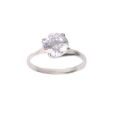 Between Us Ring — Silver, alternative engagement ring with micro-asymmetry