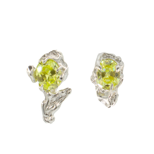 Twin Earrings Acid Green