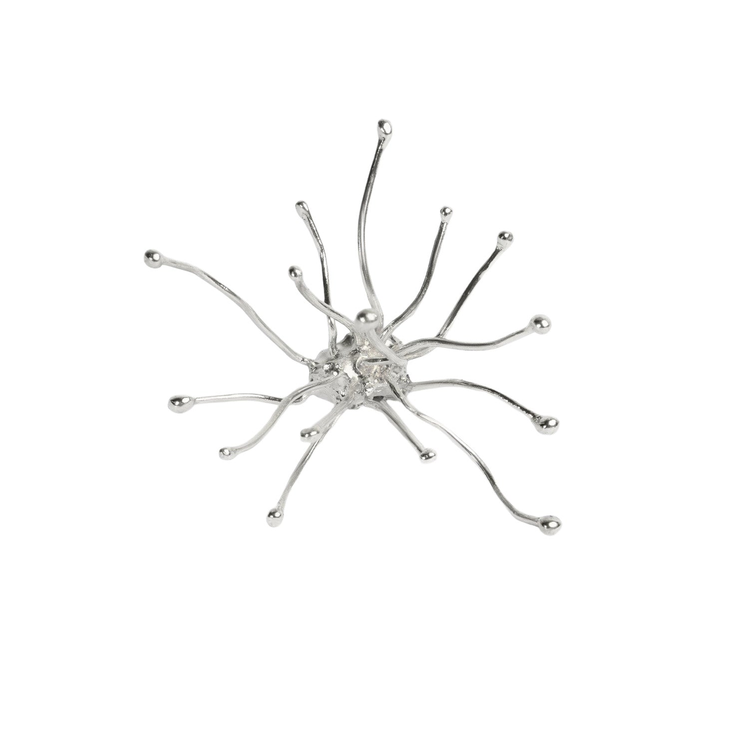 Silver Fleurs Sauvages Earrings — Silver, wild organic flower earrings