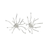 Silver Fleurs Sauvages Earrings — Silver, wild organic flower earrings
