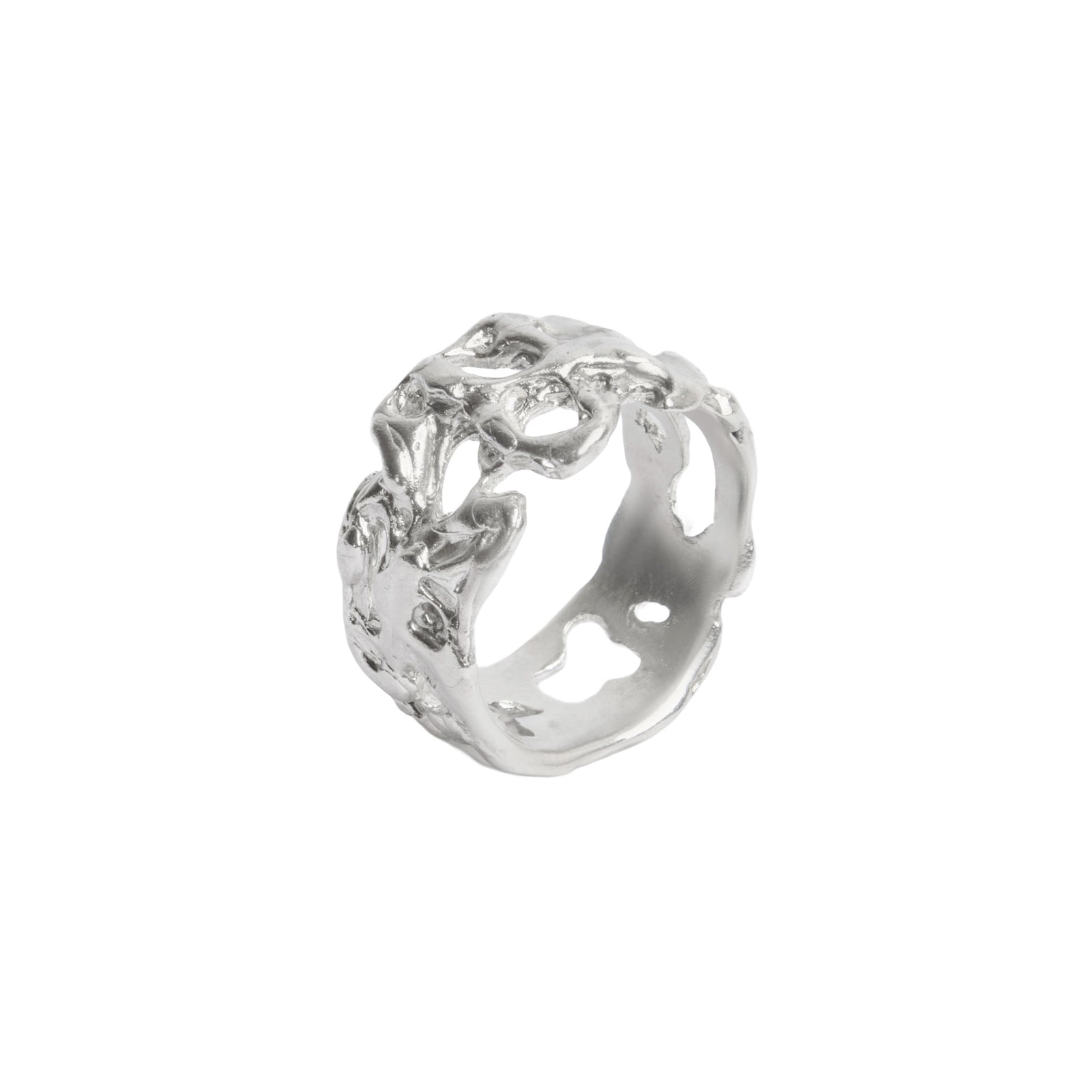 Molten Carvé Ring — Sterling silver