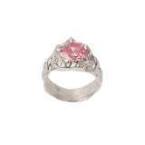 Tentacule Ring — Silver, Dusty Pink zirconia